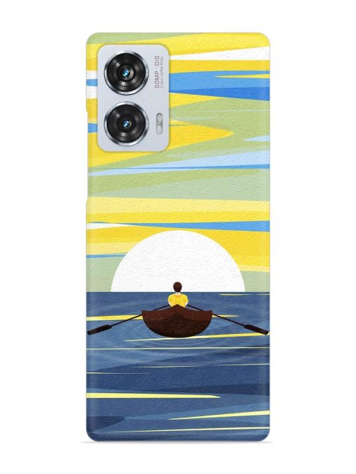 Rowing Person Ferry Paddle Snap Case for Motorola Moto Edge 50 Fusion (5G) Zapvi