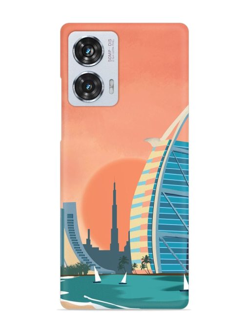 Dubai Architectural Scenery Snap Case for Motorola Moto Edge 50 Fusion (5G) Zapvi