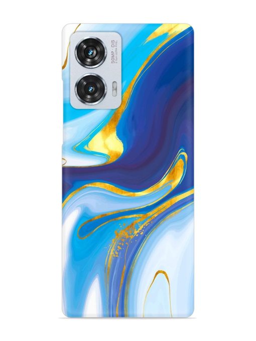 Watercolor Background With Golden Foil Snap Case for Motorola Moto Edge 50 Fusion (5G) Zapvi