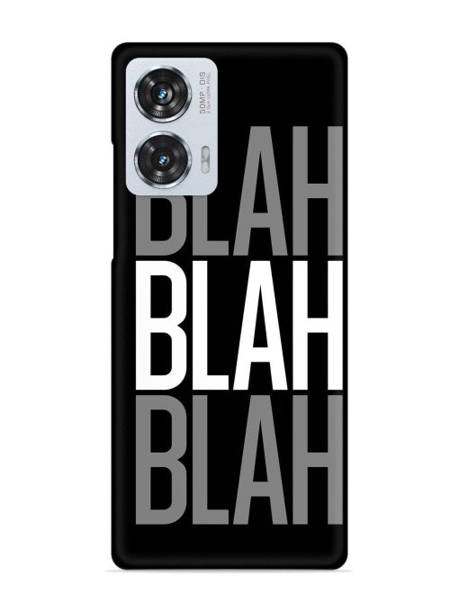 Blah Blah Blah Wallpaper Snap Case for Motorola Moto Edge 50 Fusion (5G) Zapvi