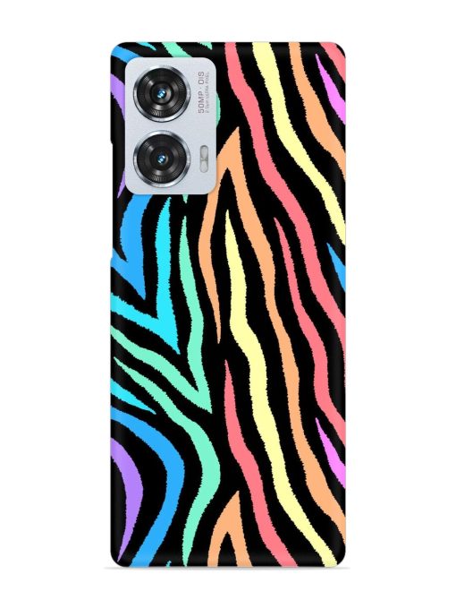 Colorful Abstract Zebra Snap Case for Motorola Moto Edge 50 Fusion (5G) Zapvi