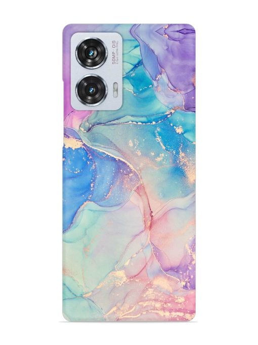 Alcohol Ink Colors Snap Case for Motorola Moto Edge 50 Fusion (5G) Zapvi