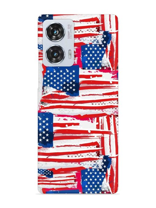 Usa Flag Seamless Snap Case for Motorola Moto Edge 50 Fusion (5G) Zapvi