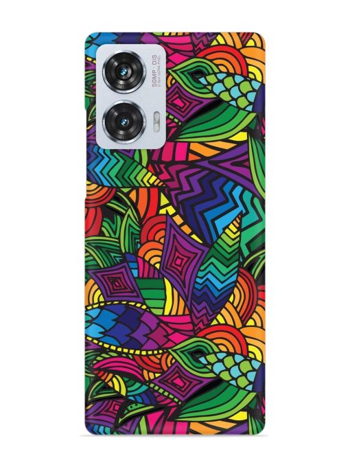 Abstract Multicolor Seamless Snap Case for Motorola Moto Edge 50 Fusion (5G) Zapvi