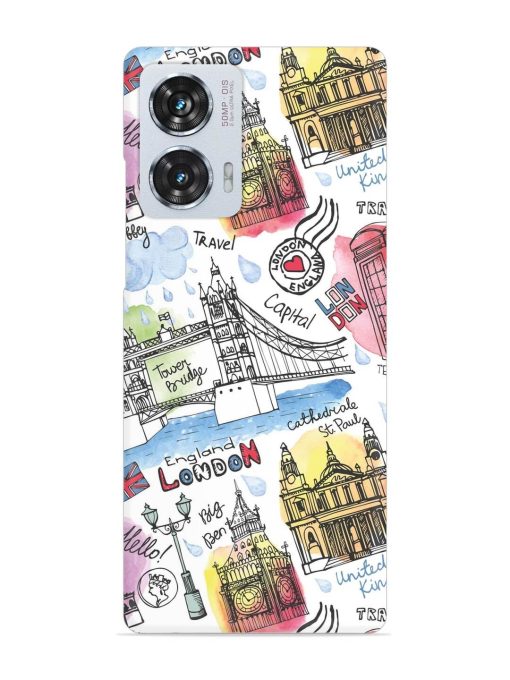 Vector London Landmark Snap Case for Motorola Moto Edge 50 Fusion (5G) Zapvi