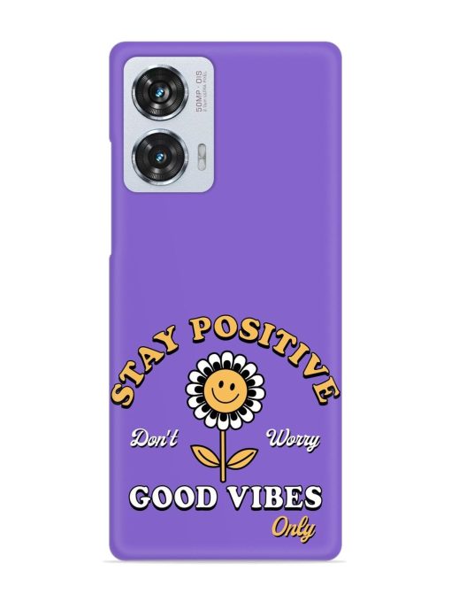 Retro Positive Flower Snap Case for Motorola Moto Edge 50 Fusion (5G) Zapvi