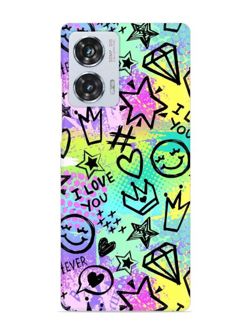 Bright Seamless Pattern Snap Case for Motorola Moto Edge 50 Fusion (5G) Zapvi