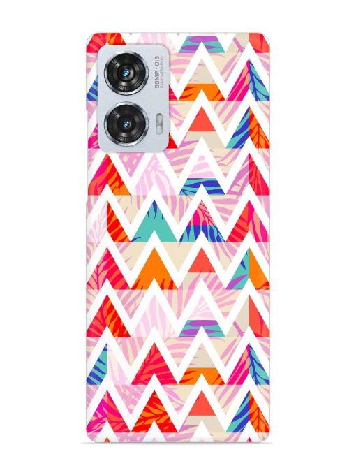 Abstract Triangle Background Snap Case for Motorola Moto Edge 50 Fusion (5G) Zapvi