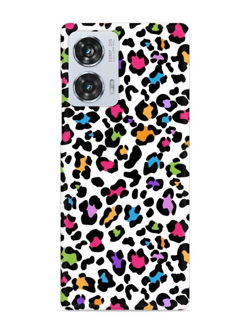 Seamless Leopard Pattern Snap Case for Motorola Moto Edge 50 Fusion (5G) Zapvi