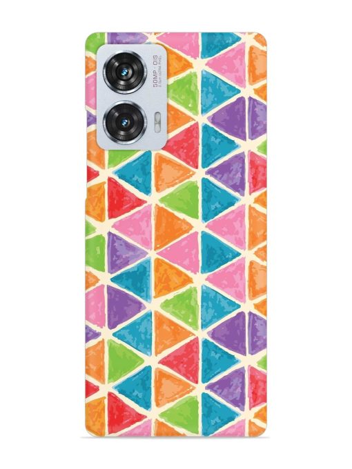 Seamless Colorful Isometric Snap Case for Motorola Moto Edge 50 Fusion (5G) Zapvi