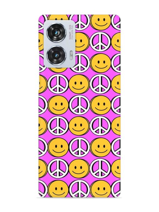 Smiley Face Peace Snap Case for Motorola Moto Edge 50 Fusion (5G) Zapvi