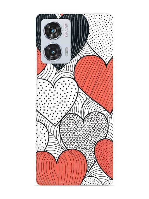 Girly Heart Seamless Snap Case for Motorola Moto Edge 50 Fusion (5G) Zapvi