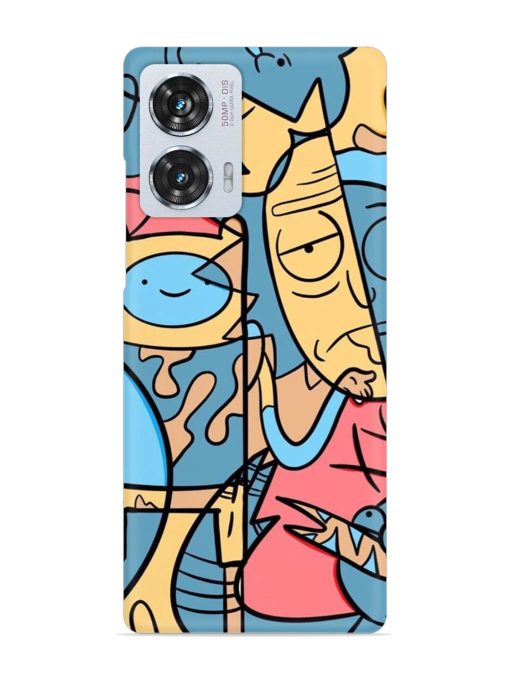 Silly Face Doodle Snap Case for Motorola Moto Edge 50 Fusion (5G) Zapvi