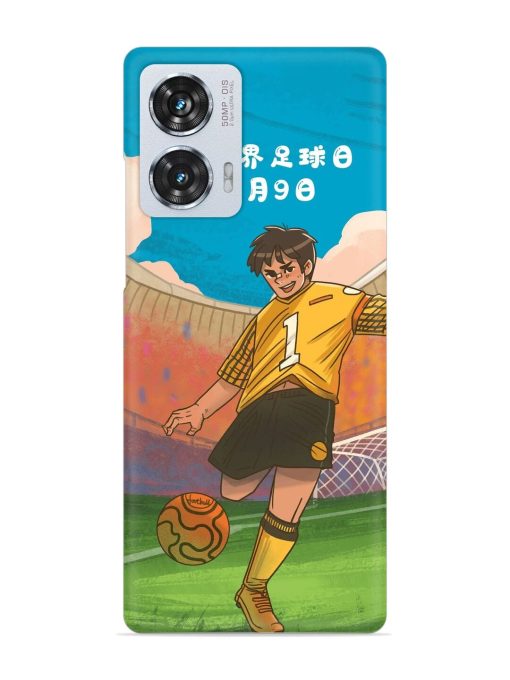 Soccer Kick Snap Case for Motorola Moto Edge 50 Fusion (5G) Zapvi